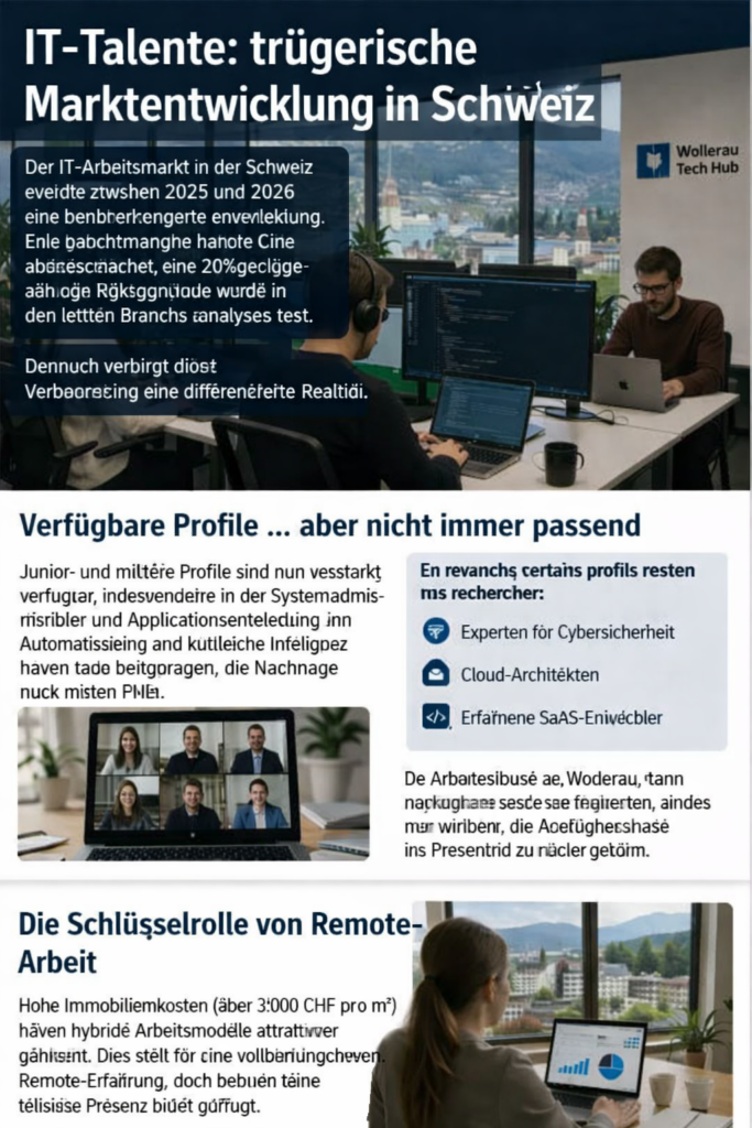 Entwicklung des IT‑Marktes in der Schweiz mit Remote‑Arbeit und spezialisierten Profilen | eBoons
